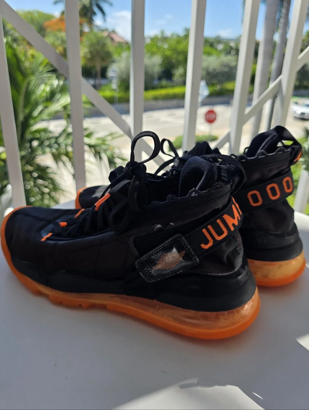Jordan Proto-React Z Flight Black & Orange Men’s Sneakers – Size 9